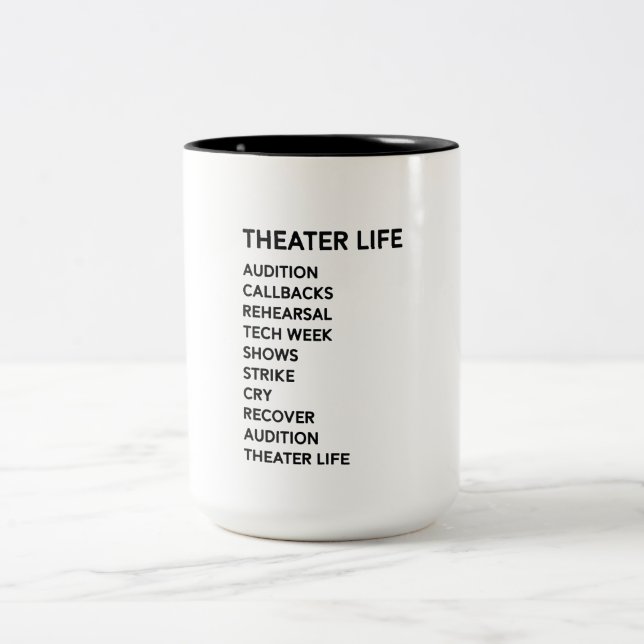 Tasse 2 Couleurs Théâtre musical de Broadway de drame drôle de la (Centre)