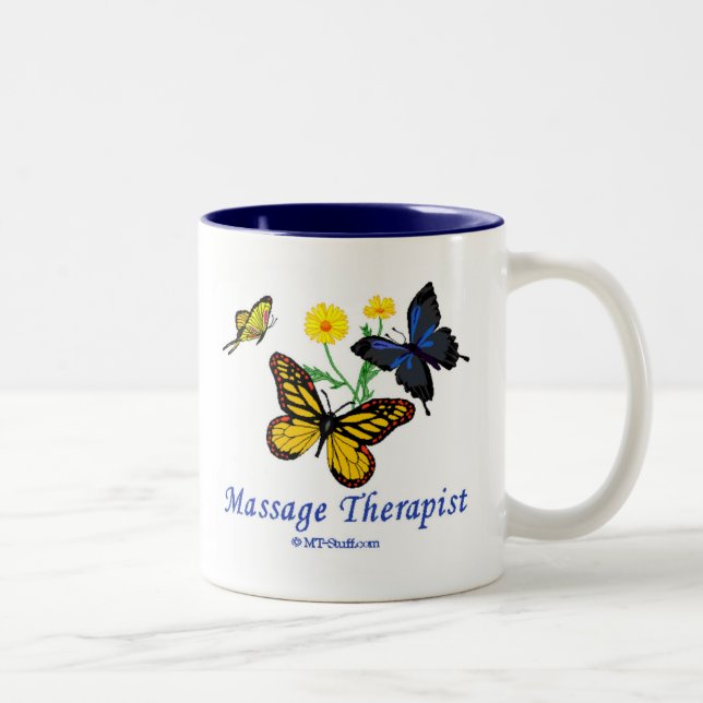 Tasse 2 Couleurs Thérapeute de massage de papillon (Droit)