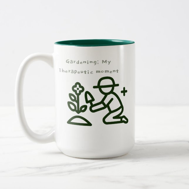 Tasse 2 Couleurs Thérapie de jardinage (Gauche)