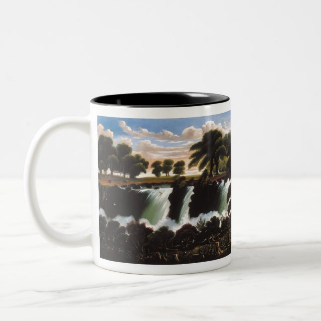 Tasse 2 Couleurs Thomas Chambers Genesee Falls Rochester (Gauche)