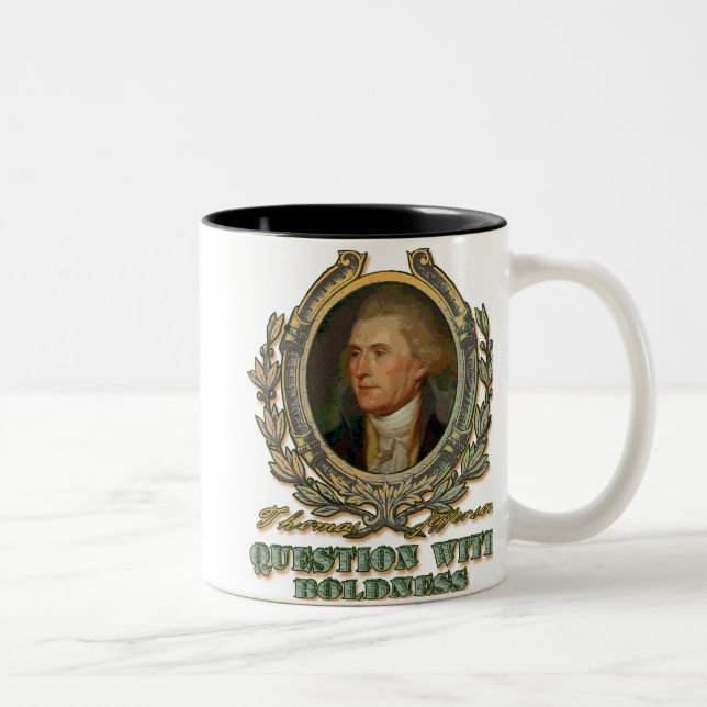 Tasse 2 Couleurs Thomas Jefferson (Droit)