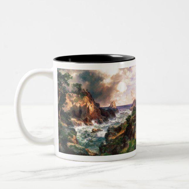 Tasse 2 Couleurs Thomas Moran Point Lobos Monterey California. (Gauche)