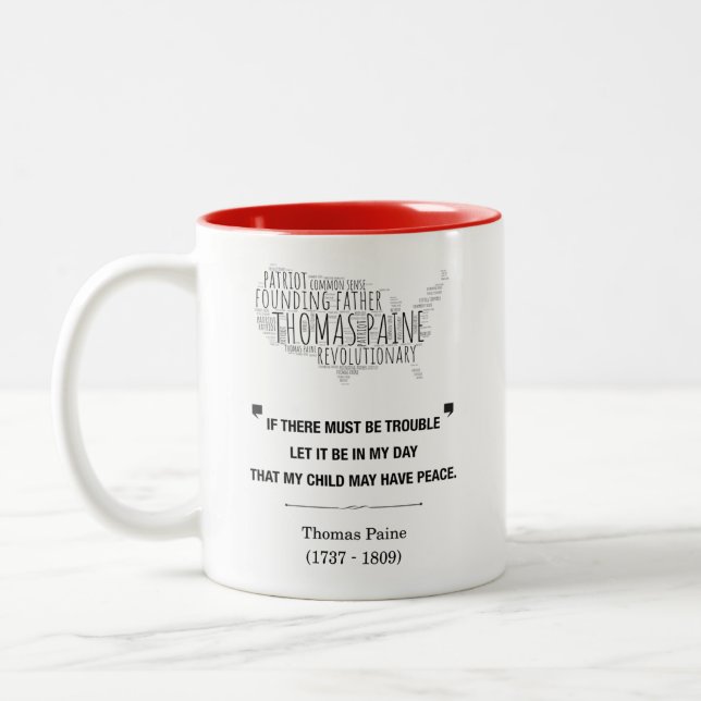 Tasse 2 Couleurs Thomas Paine Liberty (Gauche)