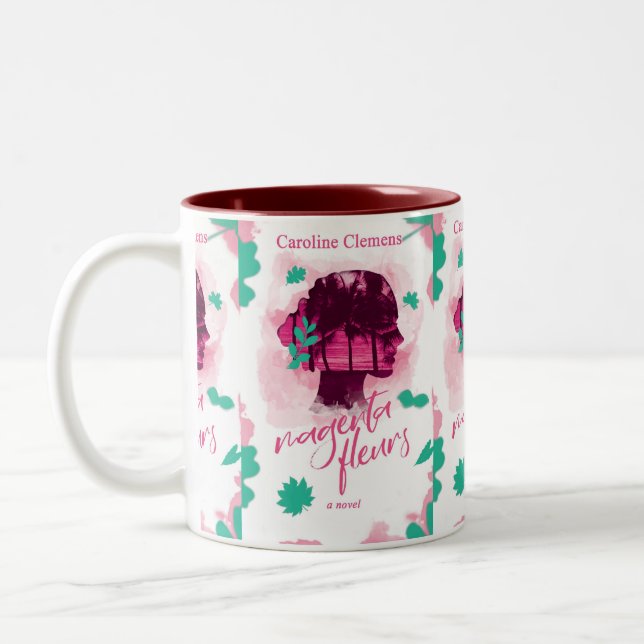 Tasse 2 Couleurs Thriller Magenta Fleurs (Gauche)