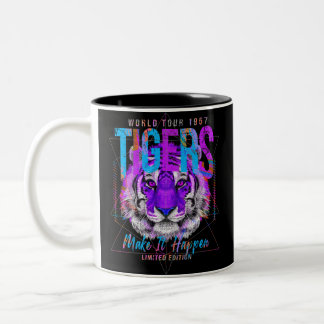 Tasse 2 Couleurs Tiger Face Art