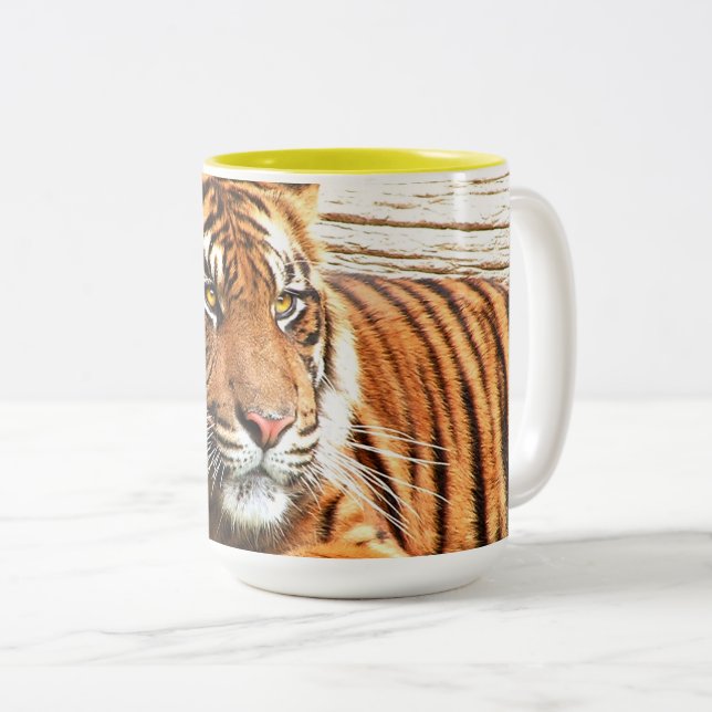 Tasse 2 Couleurs Tigre (Devant droit)