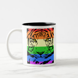 Tasse 2 Couleurs Tigre arc-en-ciel