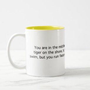 Tasse 2 Couleurs Tigre 'autour d'un lac