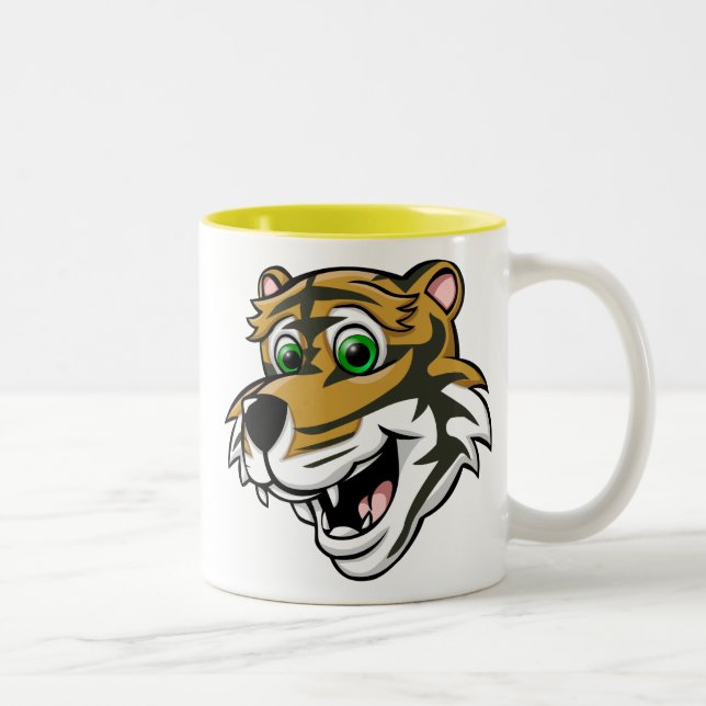 Tasse 2 Couleurs Tigre de bande dessinée (Droit)