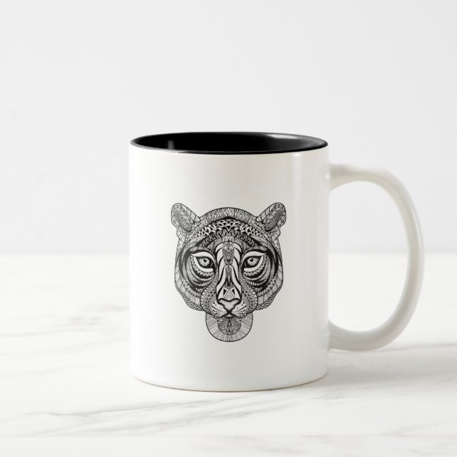 Tasse 2 Couleurs Tigre de style (Droit)