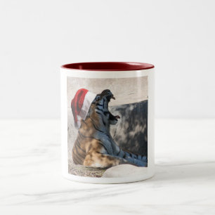 Tasse 2 Couleurs Tigre du Bengale de Noël