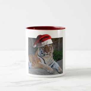 Tasse 2 Couleurs Tigre du Bengale du Père Noël