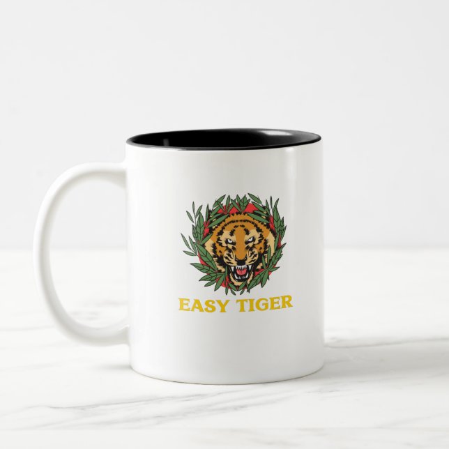 Tasse 2 Couleurs Tigre facile (Gauche)