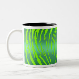 Tasse 2 Couleurs Tigre métallique rayures verts
