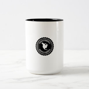 Tasse 2 Couleurs Timbre de l'Amérique du Nord
