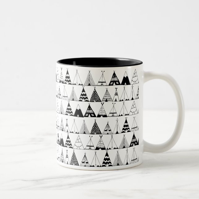 Tasse 2 Couleurs Tipi inspiré (Droit)