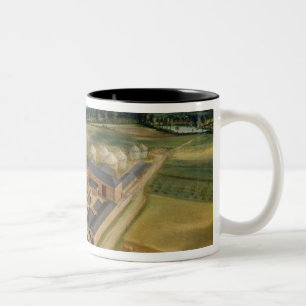 Tasse 2 Couleurs Tiptree Hall et ferme, Essex, c.1850-60 (huile sur