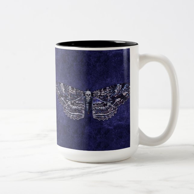 Tasse 2 Couleurs Tiré Moth (Droit)