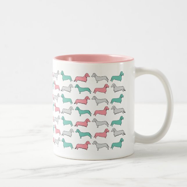 Tasse 2 Couleurs Tiret de Doxie - rose (Droit)