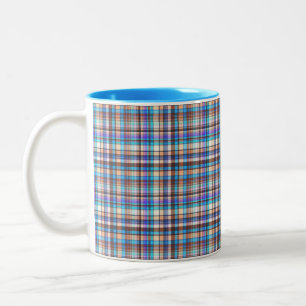 Tasse 2 Couleurs Tissu à carreaux Imprimé à carreaux Motif-57688