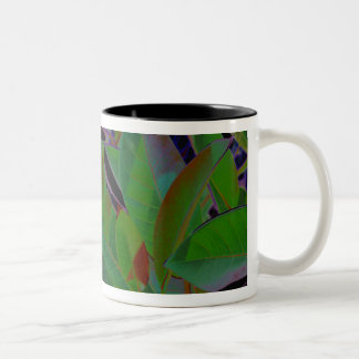 Tasse 2 Couleurs Tissu Tropical Rétro