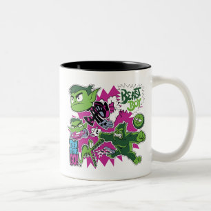 Tasse 2 Couleurs Titans Ados, allez !   Les Shapeshifts Beast Boy