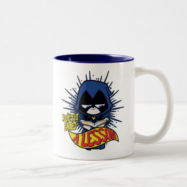 Tasse 2 Couleurs Titans Ados, allez ! | Raven "Appris Une Leçon" (Droit)