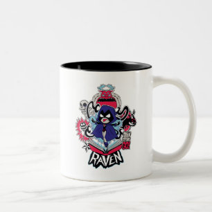 Tasse 2 Couleurs Titans Ados, allez !   Raven puissance démoniaque