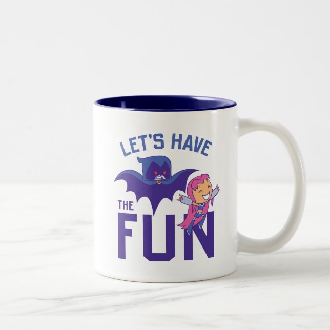 Tasse 2 Couleurs Titans Ados, allez ! | Starfire & Raven "Ayez Le P (Droit)