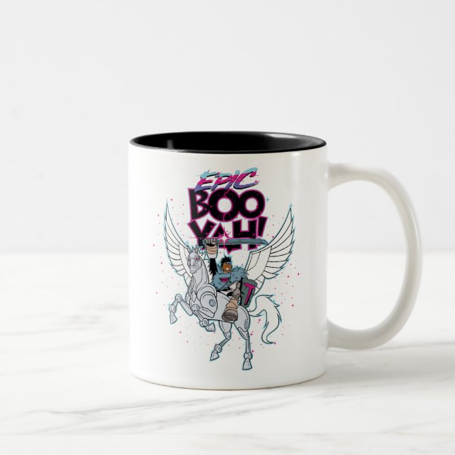 Tasse 2 Couleurs Titans Ados, allez ! | Warrior Cyborg équitation P (Droit)
