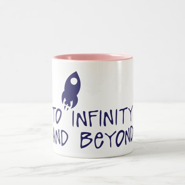 Tasse 2 Couleurs to infinity and beyond citation fuser (Centre)