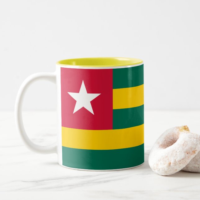 Tasse 2 Couleurs Togo (Avec donut)
