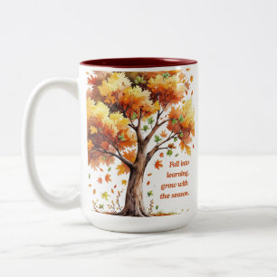 Tasse 2 Couleurs Tombez Dans l'Apprentissage – Automne Inspirant