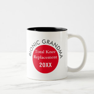 Tasse 2 Couleurs Top pick ! Bouton bionique GRANDMA (remplacement d