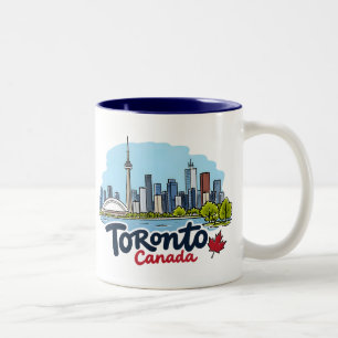 Tasse 2 Couleurs Toronto CN Tower Skyline