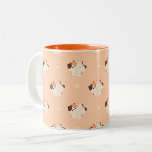 Tasse 2 Couleurs Tortie Cat Couple Muple