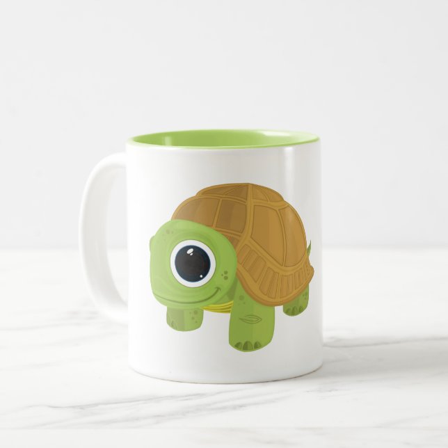 Tasse 2 Couleurs Tortue (Devant gauche)