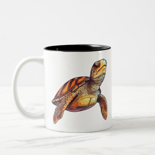 Tasse 2 Couleurs Tortue (Gauche)