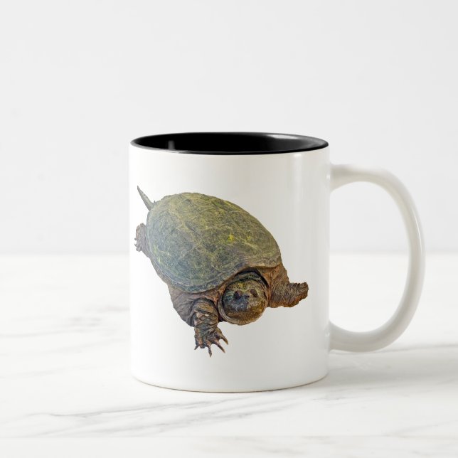 Tasse 2 Couleurs Tortue commune - Chelydra serpentina (Droit)