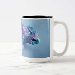 Tasse 2 Couleurs Tortue de l'océan calme Art – Fantaisie marine ble