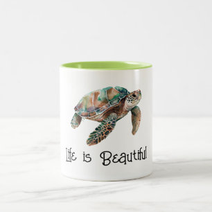 Tasse 2 Couleurs Tortue de mer Gold Dream