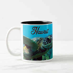 Tasse 2 Couleurs Tortue de mer verte d'Hawaï