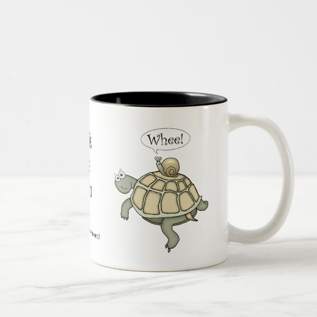 Tasse 2 Couleurs Tortue et escargot.  Whee ! (Droit)