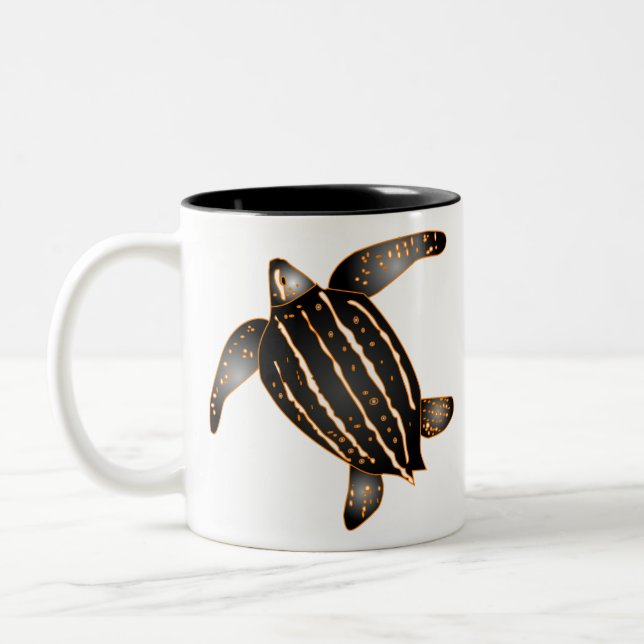 Tasse 2 Couleurs Tortue luth (Gauche)