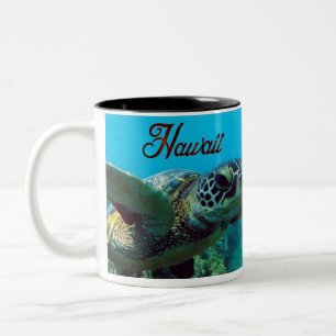 Tasse 2 Couleurs Tortue verte d'Hawaii