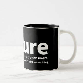 Tasse 2 Couleurs Torture - nous avons des questions, vous avons des