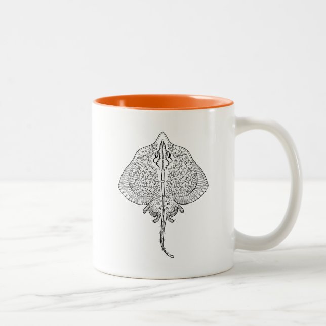Tasse 2 Couleurs Totem inspiré de pastenague (Droit)