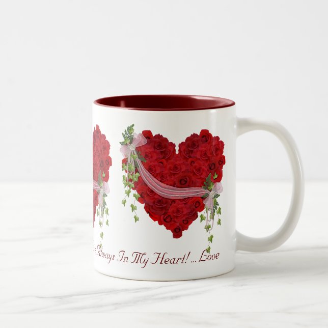 Tasse 2 Couleurs Toujours dans mon coeur (Droit)