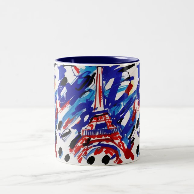 Tasse 2 Couleurs Tour Eiffel (Centre)