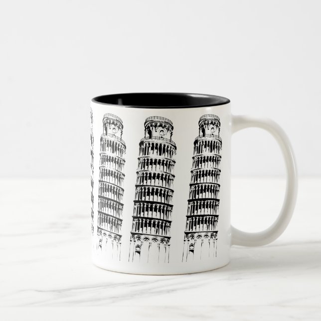 Tasse 2 Couleurs Tour penchée de Pise (Droit)